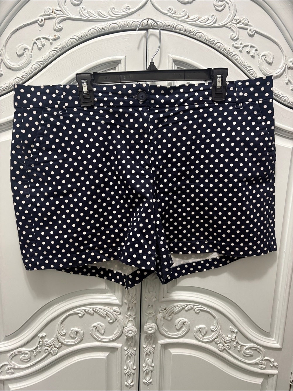 Polka Dot Navy Women's ShortsFrom Crow&Ivy - 16